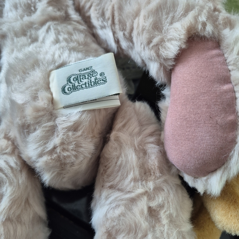 Ganz Abby Pink Bear Cottage Collectibles Plush 13" Bib Neck Stuffed Teddy Vintag - Picture 5 of 7
